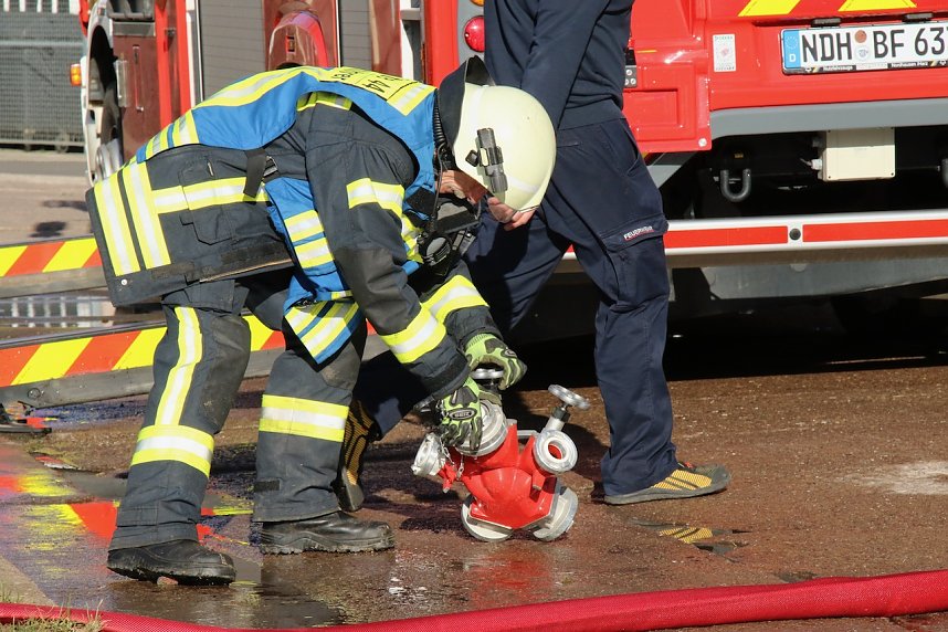 Gro&szlig;einsatz in Nordhausen Nord