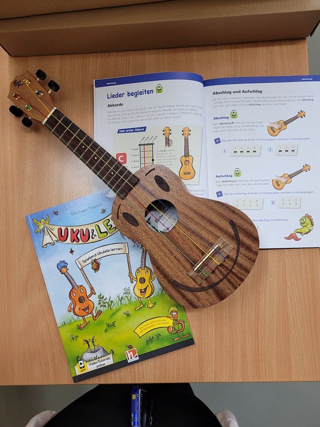 Unterricht in der Ukulele-Klasse