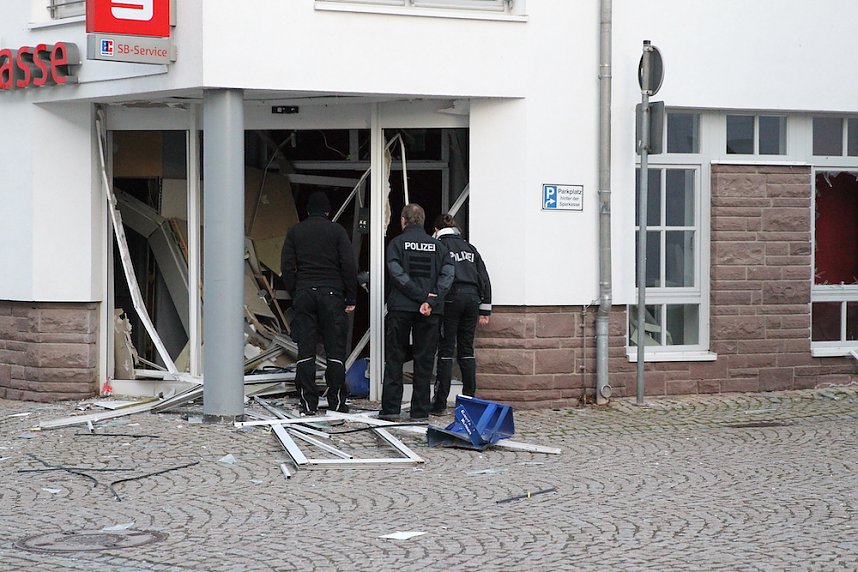 N&auml;chtlicher Bankraub in Heringen