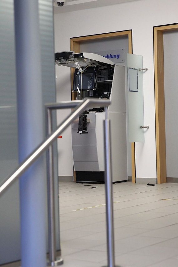 Polizei ist vor Ort zur Spurensicherung