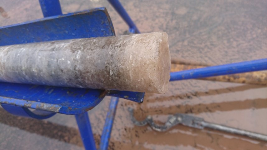 Probebohrung im Ohmgebirge