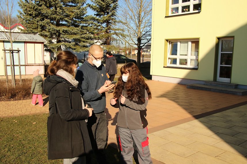 Aufregende Morgenstunden gab es f&uuml;r die Wipperspatzen am Mittwoch