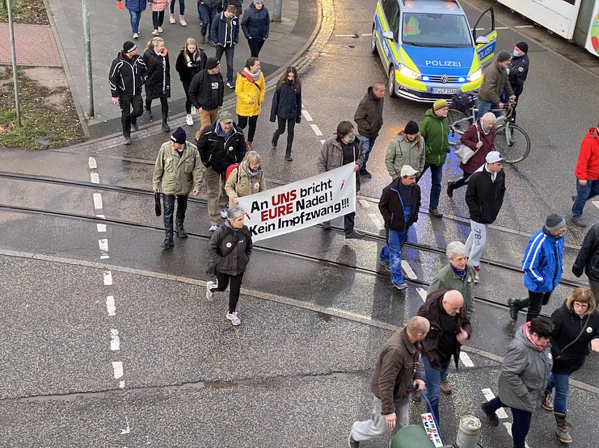 Montagsdemo in Nordhausen