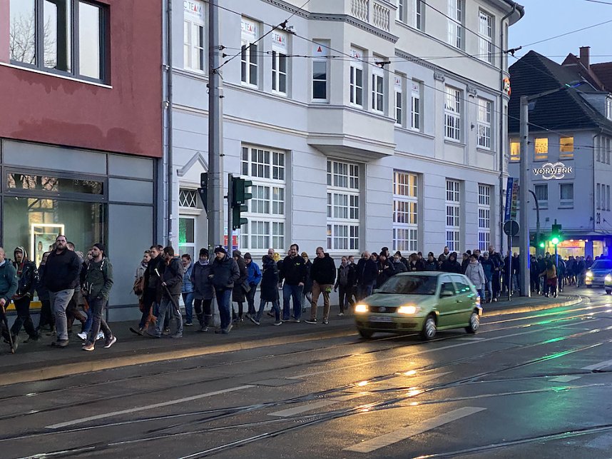 Montagsdemo in Nordhausen