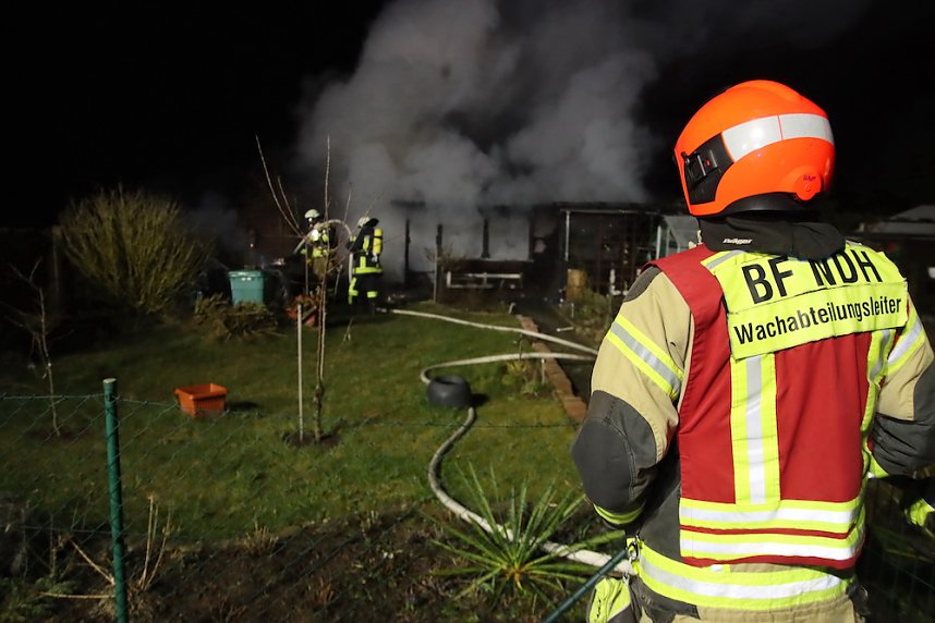 Gartenlaubenbrand in Nordhausen 