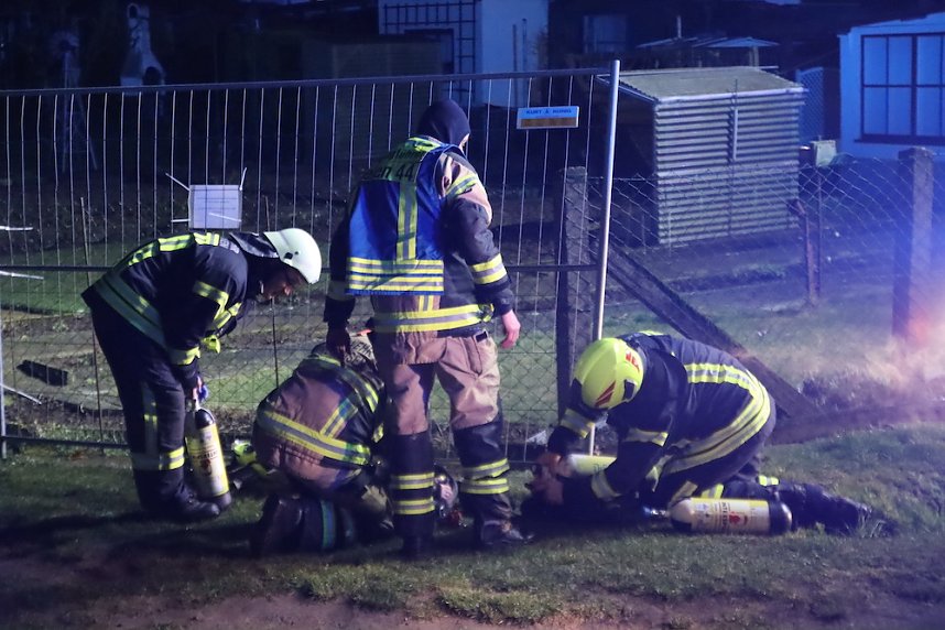 Gartenlaubenbrand in Nordhausen 