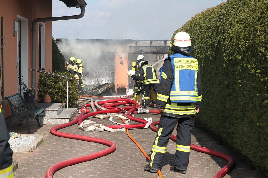 Garagenbrand in Werther