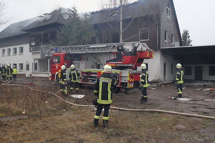Dachstuhlbrand in Heringen 