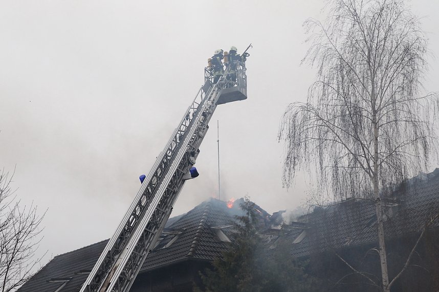 Dachstuhlbrand in Heringen 