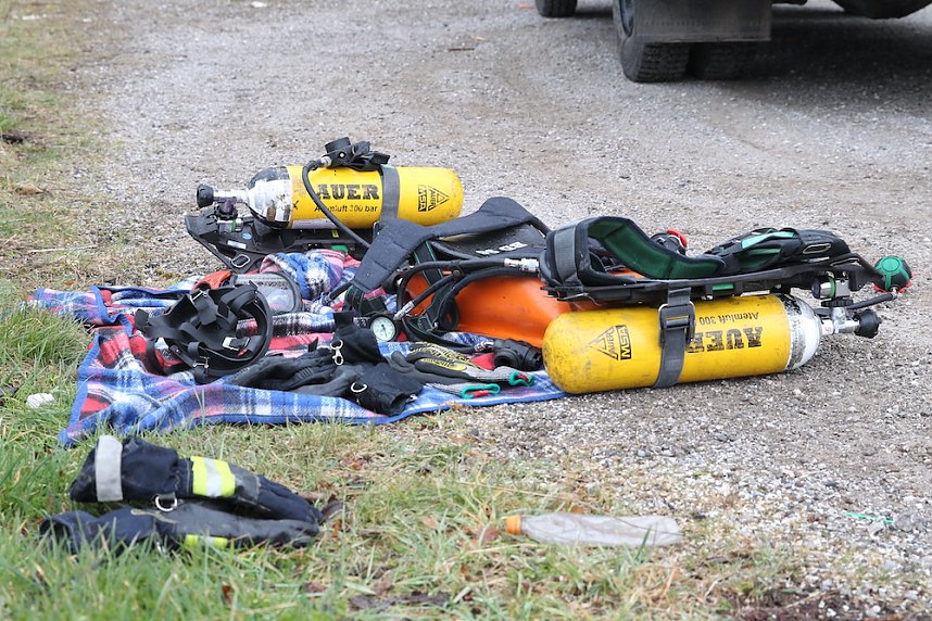 Dachstuhlbrand in Heringen 