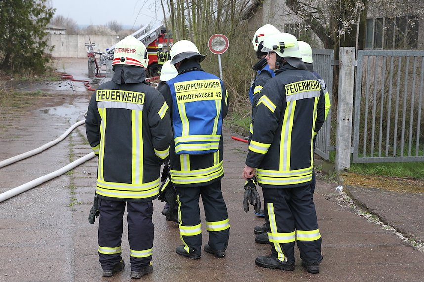 Dachstuhlbrand in Heringen 