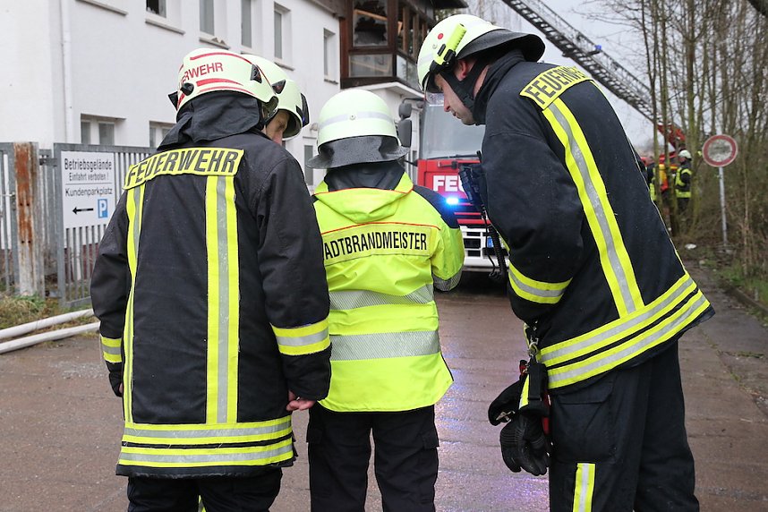 Dachstuhlbrand in Heringen 