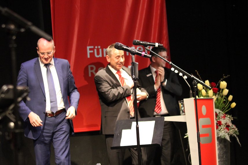 Verabschiedung von Wolfgang Asche im Theater