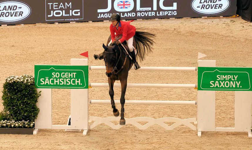 Peter Blei unterwegs auf der "Partner Pferd" in Leipzig