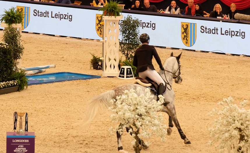 Peter Blei unterwegs auf der "Partner Pferd" in Leipzig