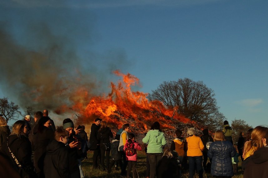Osterfeuer bei Krimderode