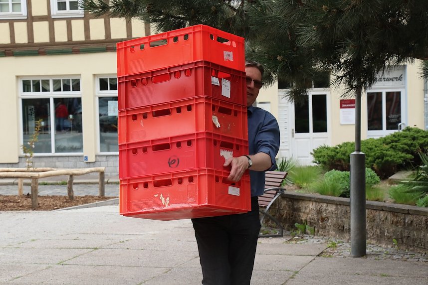 B&uuml;cherflohmarkt auf dem Blasii-Kirchplatz