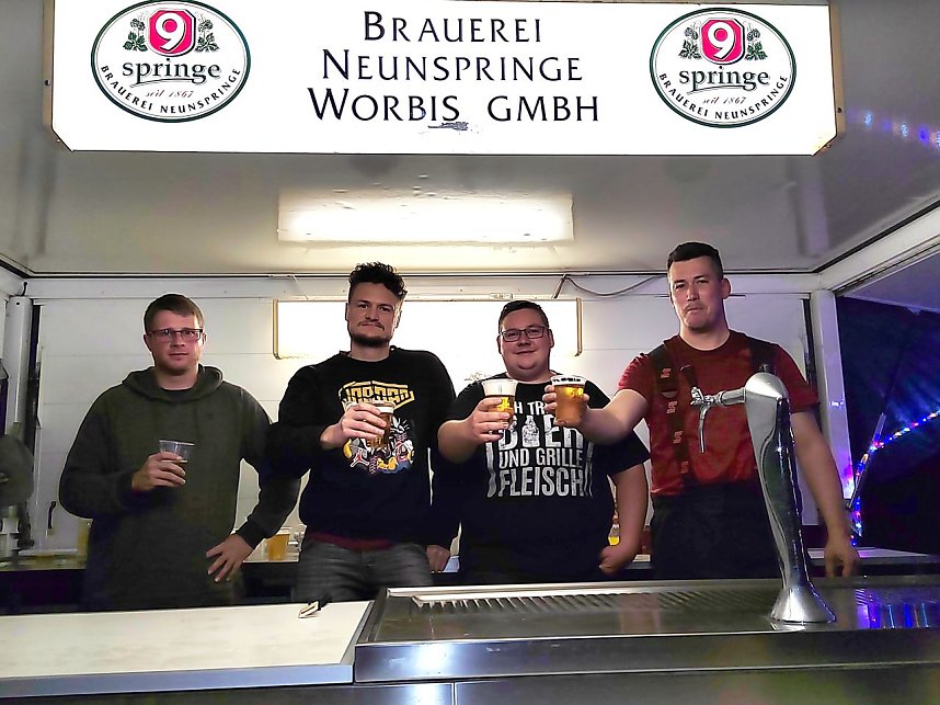 (vlnr) Tim Becker, Niklas Preu&szlig;, Till Falke und Tobias Buschky 