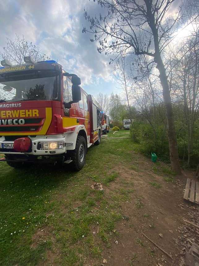 Feuer beim Kanu-Sport-Verein