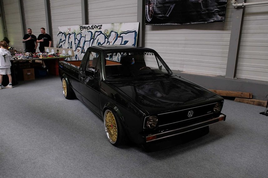 Peter Blei unterwegs auf der Erfurter Automobilmesse