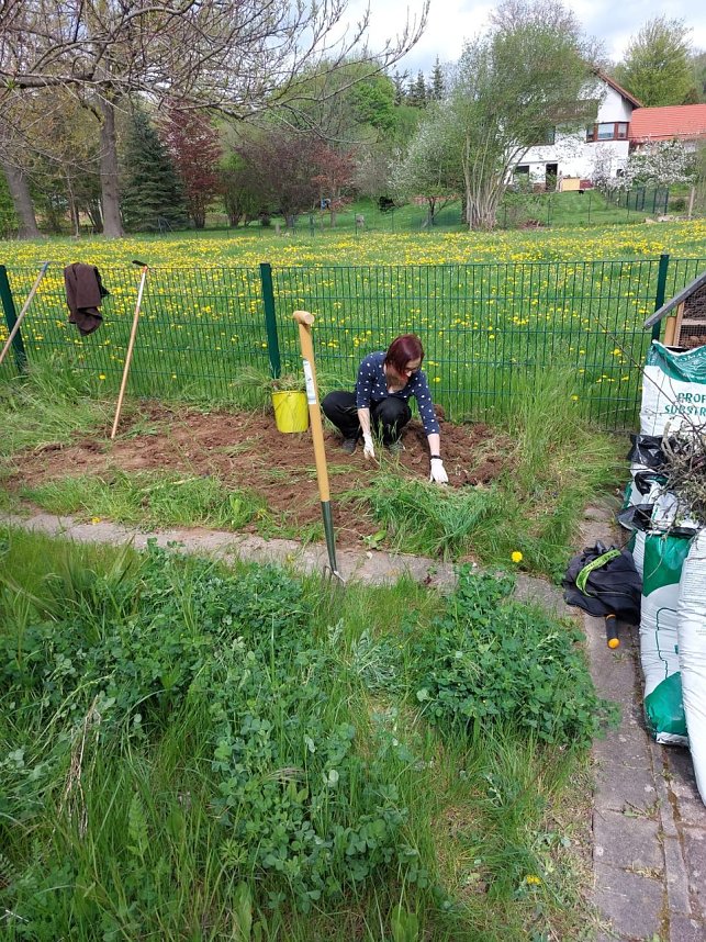 Arbeitseinsatz im Kindergarten Hohensteiner Burgspatzen