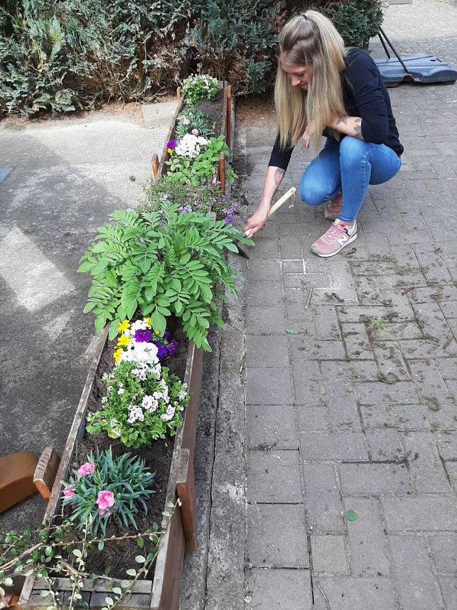 Arbeitseinsatz im Kindergarten Hohensteiner Burgspatzen