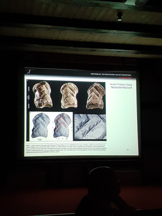 Wie lebten die Neanderthaler in der Einhornh&ouml;hle? - Rund 30 G&auml;ste lauschten den Ausf&uuml;hrungen von Dr. Nielbock