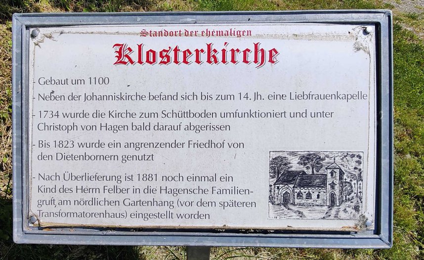 Peter Blei unterwegs in der Klosterkirche Dietenborn