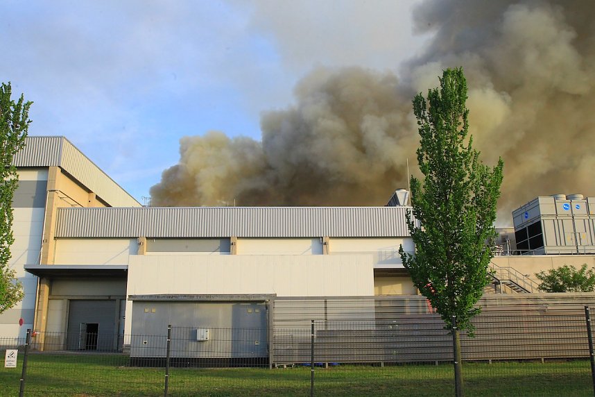 Gro&szlig;brand bei Panem in Bleicherode