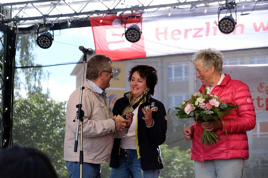 Peter Blei unterwegs auf dem Weinfest