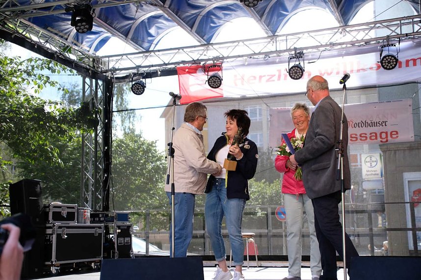 Peter Blei unterwegs auf dem Weinfest