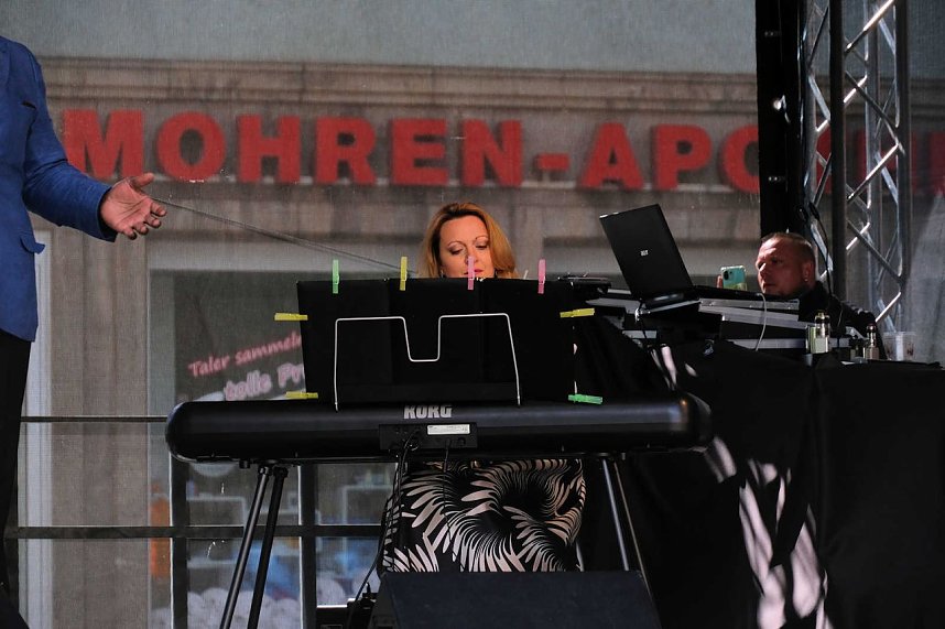 Peter Blei unterwegs auf dem Weinfest