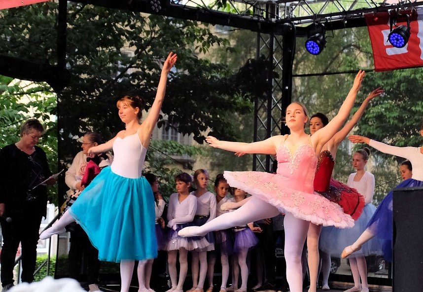 Peter Blei unterwegs auf dem Weinfest