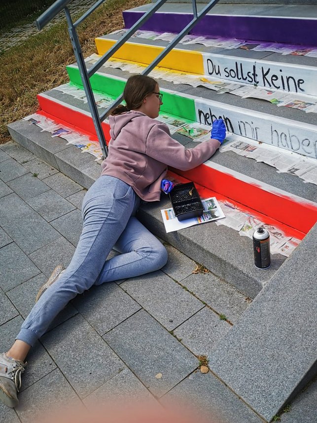 Aktion an der Frauenbergkrche