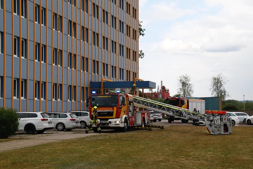 Auf dem Schachtbaugel&auml;nde fand heute eine Gro&szlig;&uuml;bung von Feuerwehr und Rettungskr&auml;ften statt