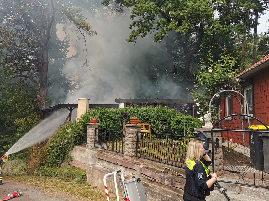 Brand am Park Hohenrode