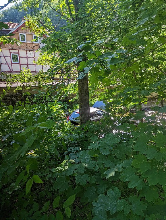 PKW landete in der Bere