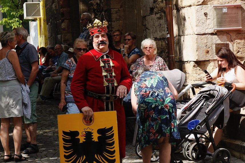 Das 52. Rolandsfest wurde nach zwei Jahren Pause heute auf dem Rathausplatz in Nordhausen er&ouml;ffnet