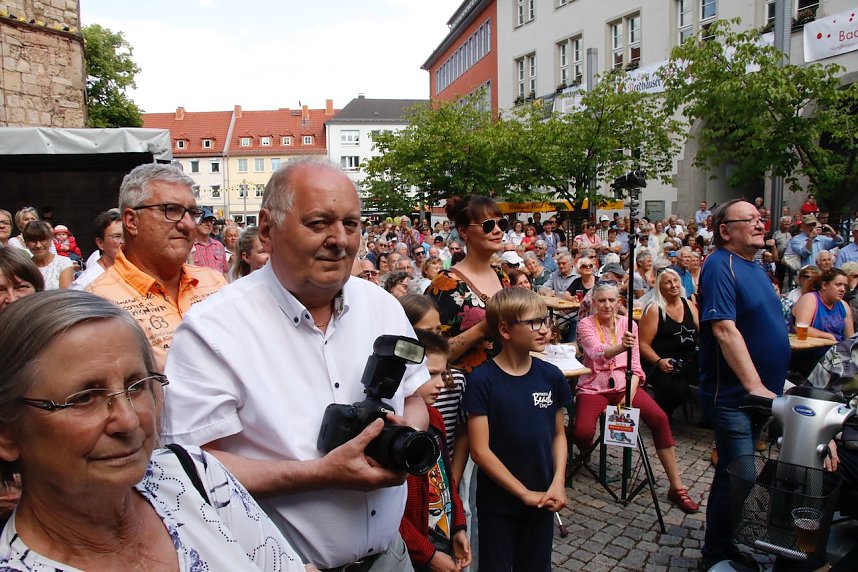 Das 52. Rolandsfest wurde nach zwei Jahren Pause heute auf dem Rathausplatz in Nordhausen er&ouml;ffnet