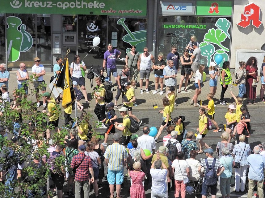 Festumzug zur 1095-Jahrfeier der Stadt Nordhausen