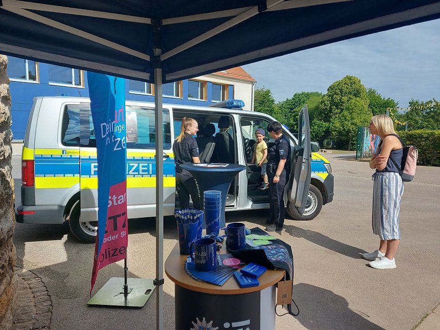 Die Nordth&uuml;ringer Polizei stellte sich vor