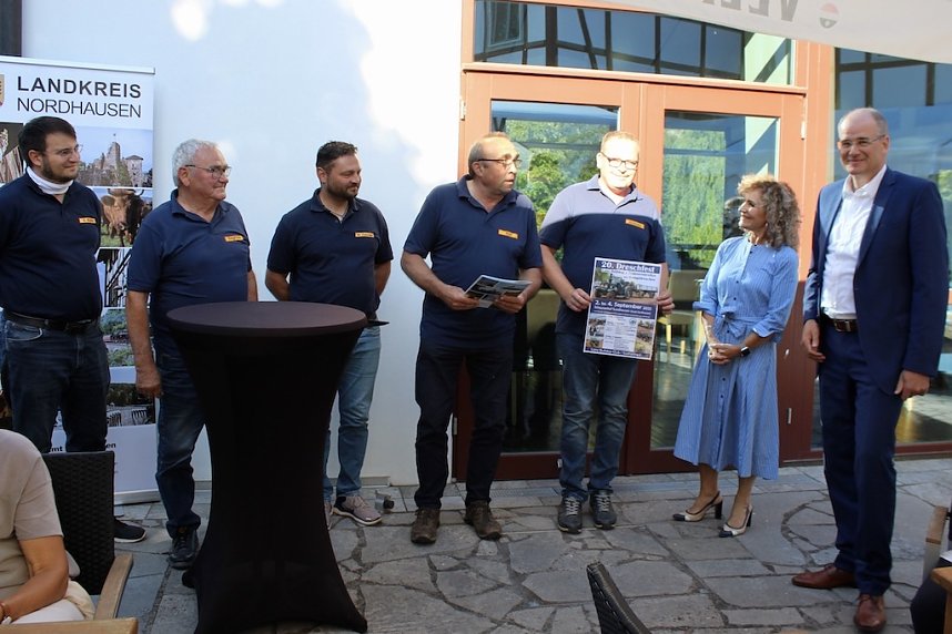 Verleihung der Ehrenplaketten des Landkreises Nordhausen 2022 in der Kalkh&uuml;tte in Urbach