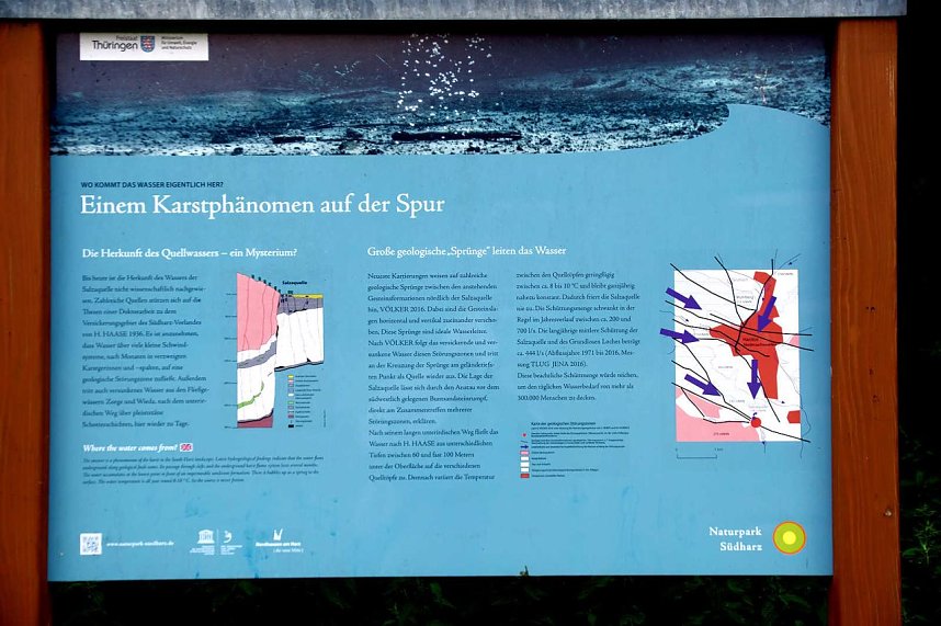 Peter Blei unterwegs an der Salzaquelle