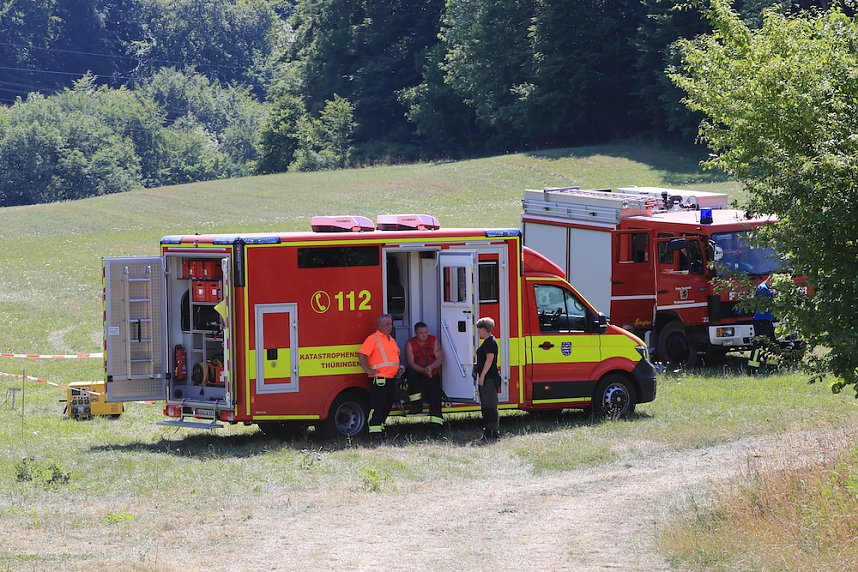 Waldbrand bei Wernrode