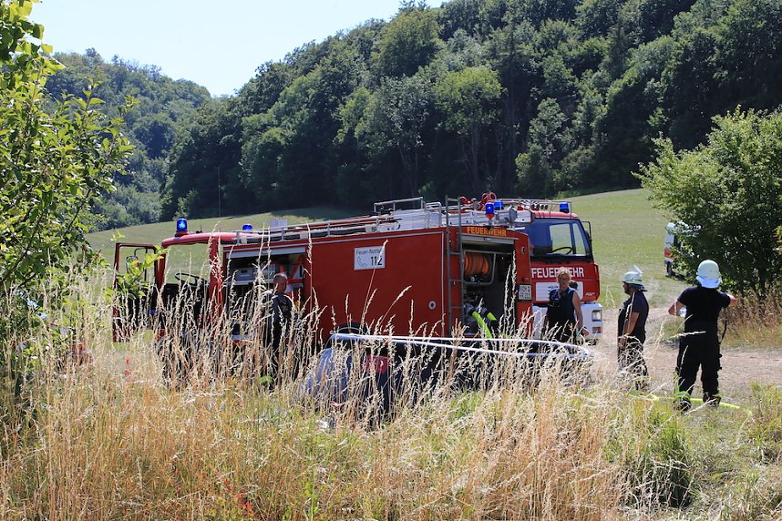 Waldbrand bei Wernrode