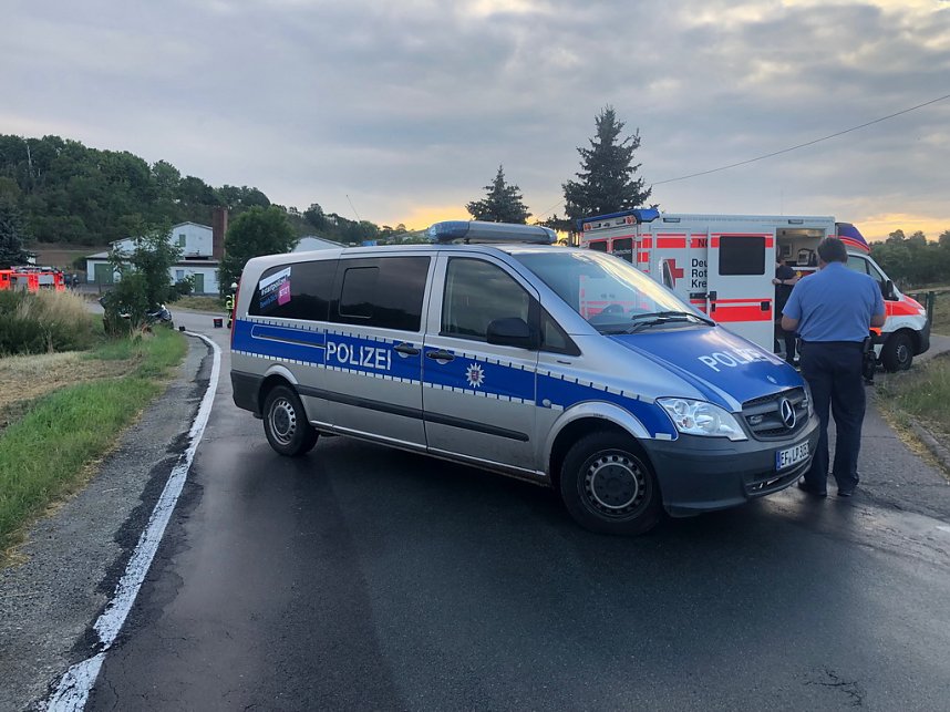 Verkehrsunfall zwischen Kleinfurra und Hain