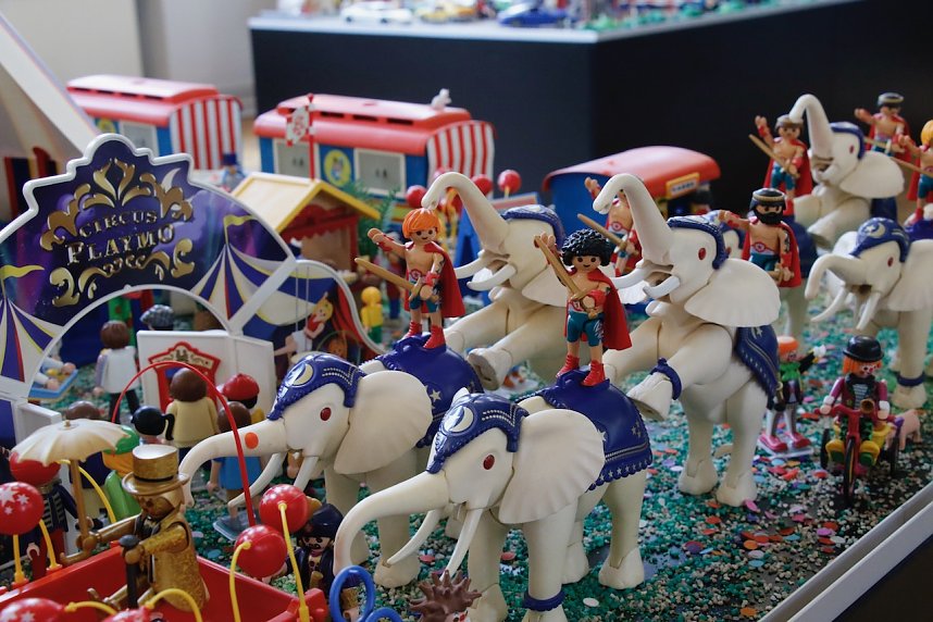 Playmobil-Ausstellung in Bleicherode kurz vor der Er&ouml;ffnung