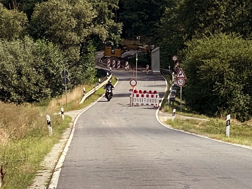 Ibergtalsperre - Sperrung wird ignoriert.