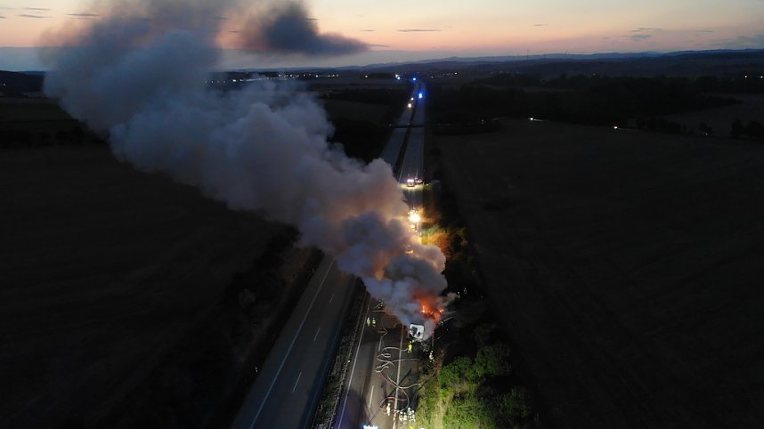 Luftbilder von der Unfallstelle