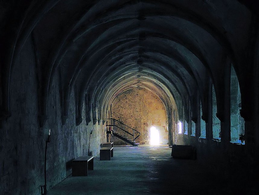 Peter Blei unterwegs im Kloster Michaelisstein